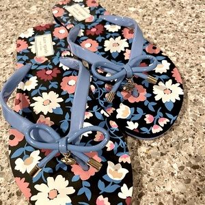 NWOT kate spade bow flip flops